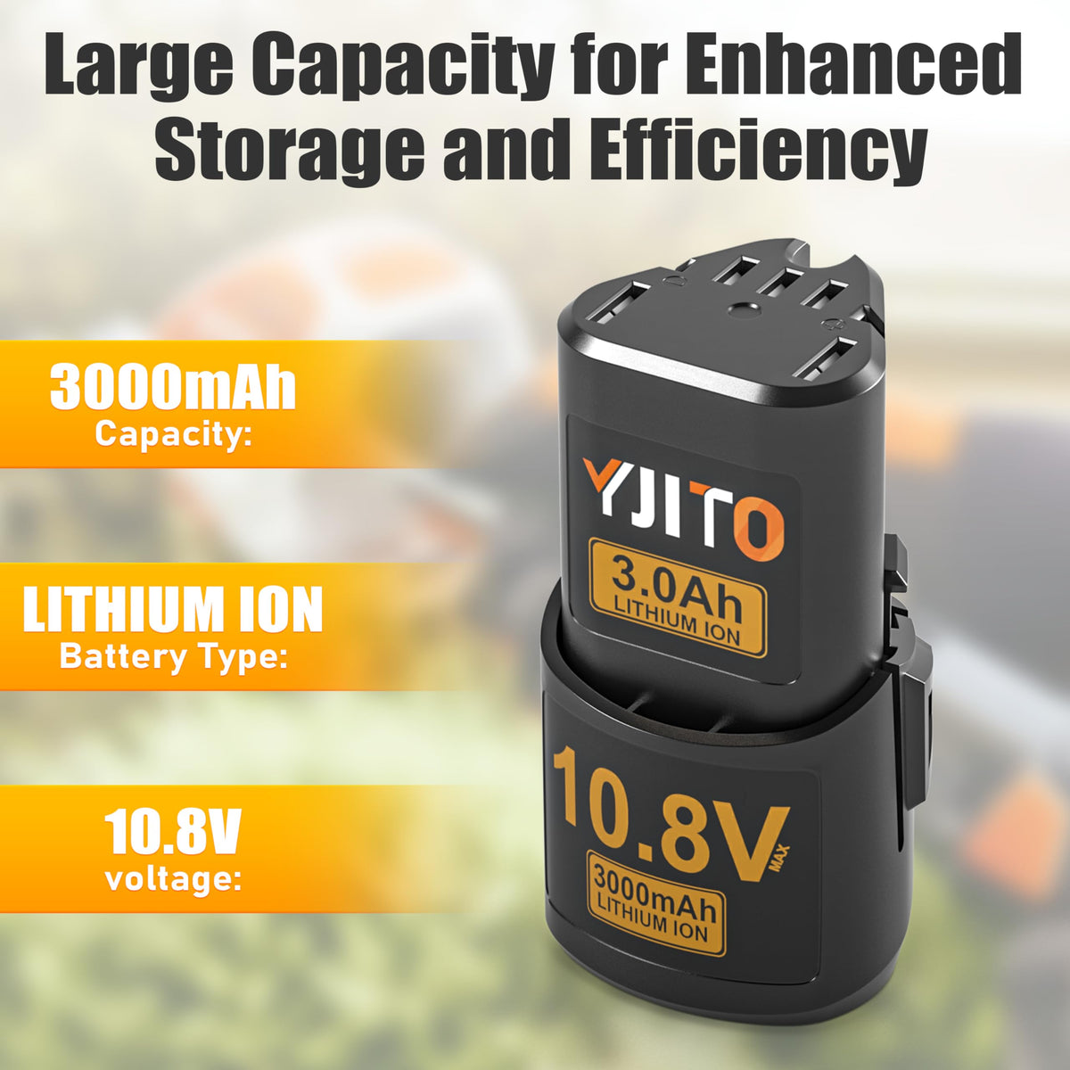 YJITO compatible with HSA26, AS2, GTA26, SEA20 cordless tools.