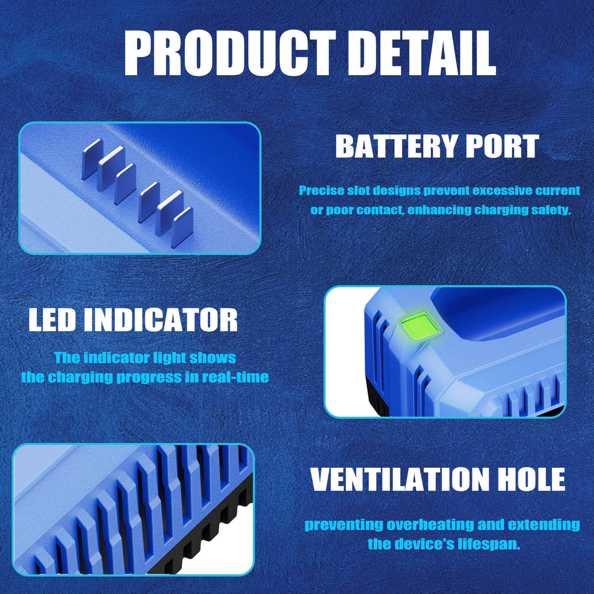 YJITO durable charger design for tough workshop environments