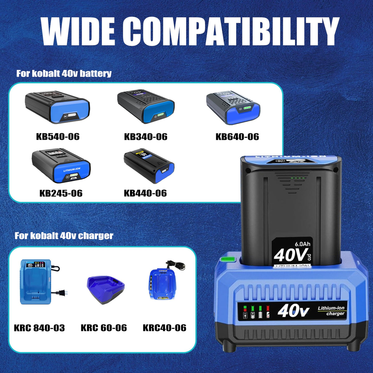 YJITO compatibility chart shows supported Kobalt KB models