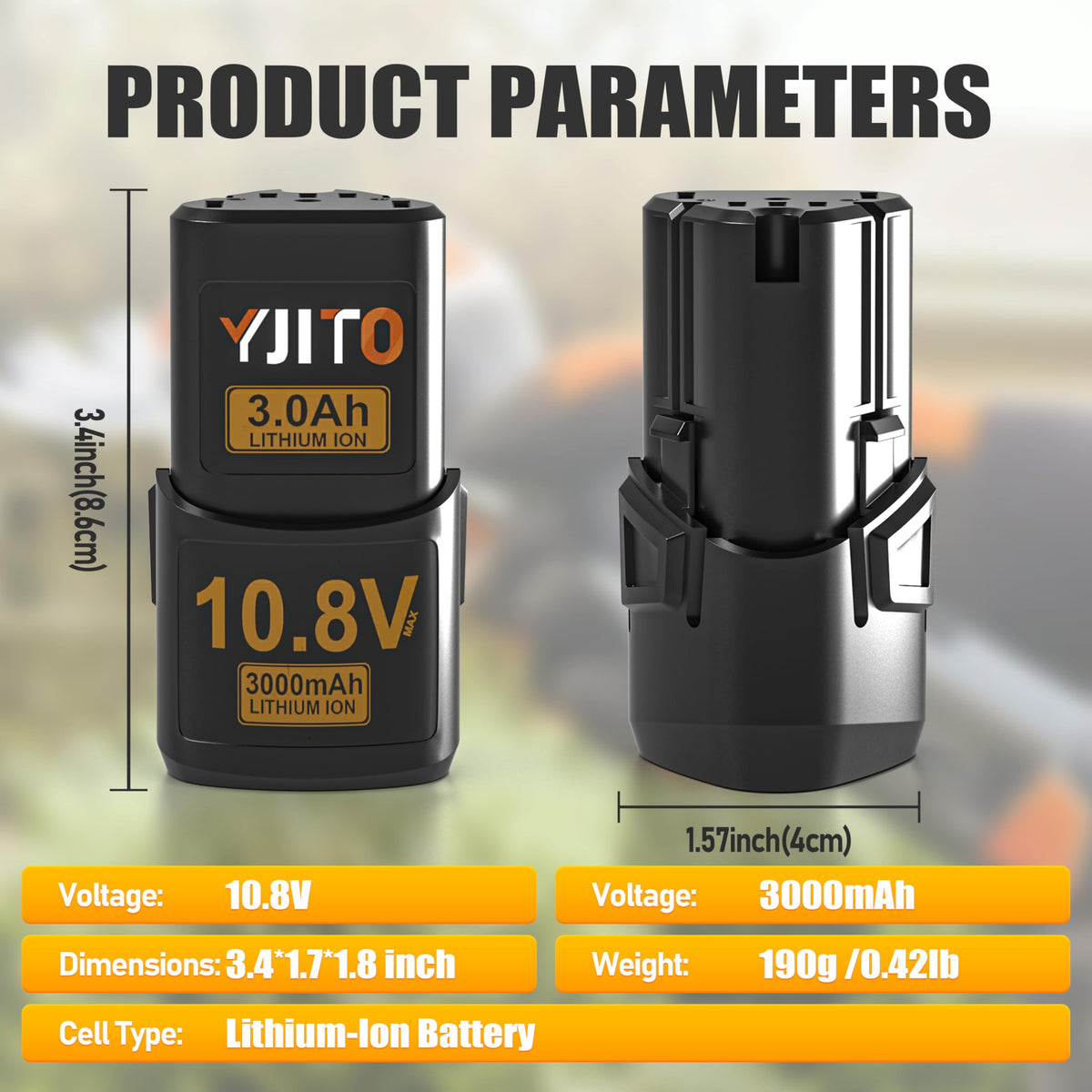 YJITO packaging shows contents and usage tips.