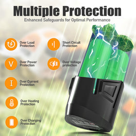 YJITO safety protections guard against overcharge and short-circuit.