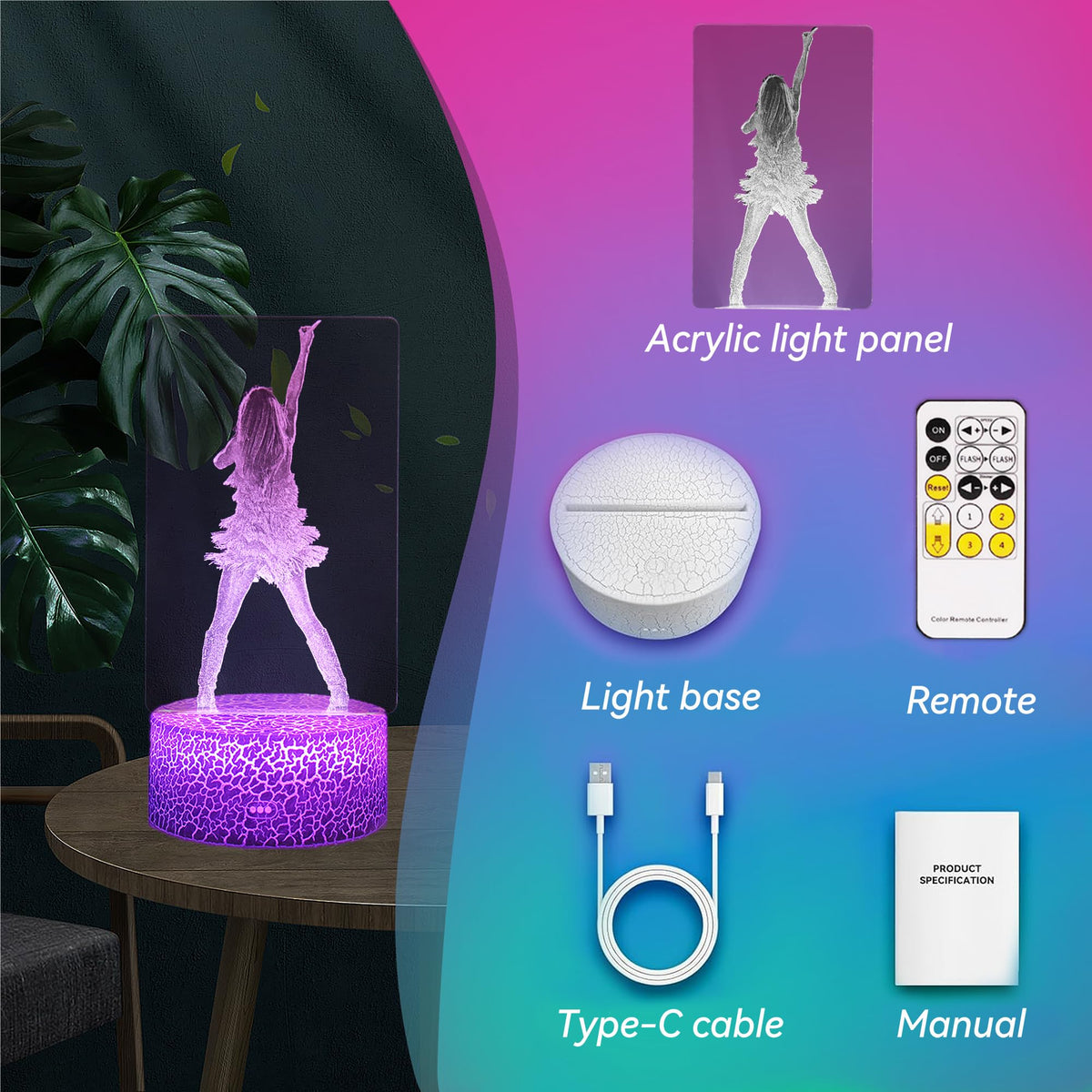 YJYKL energy-saving LED night light consumes little power.