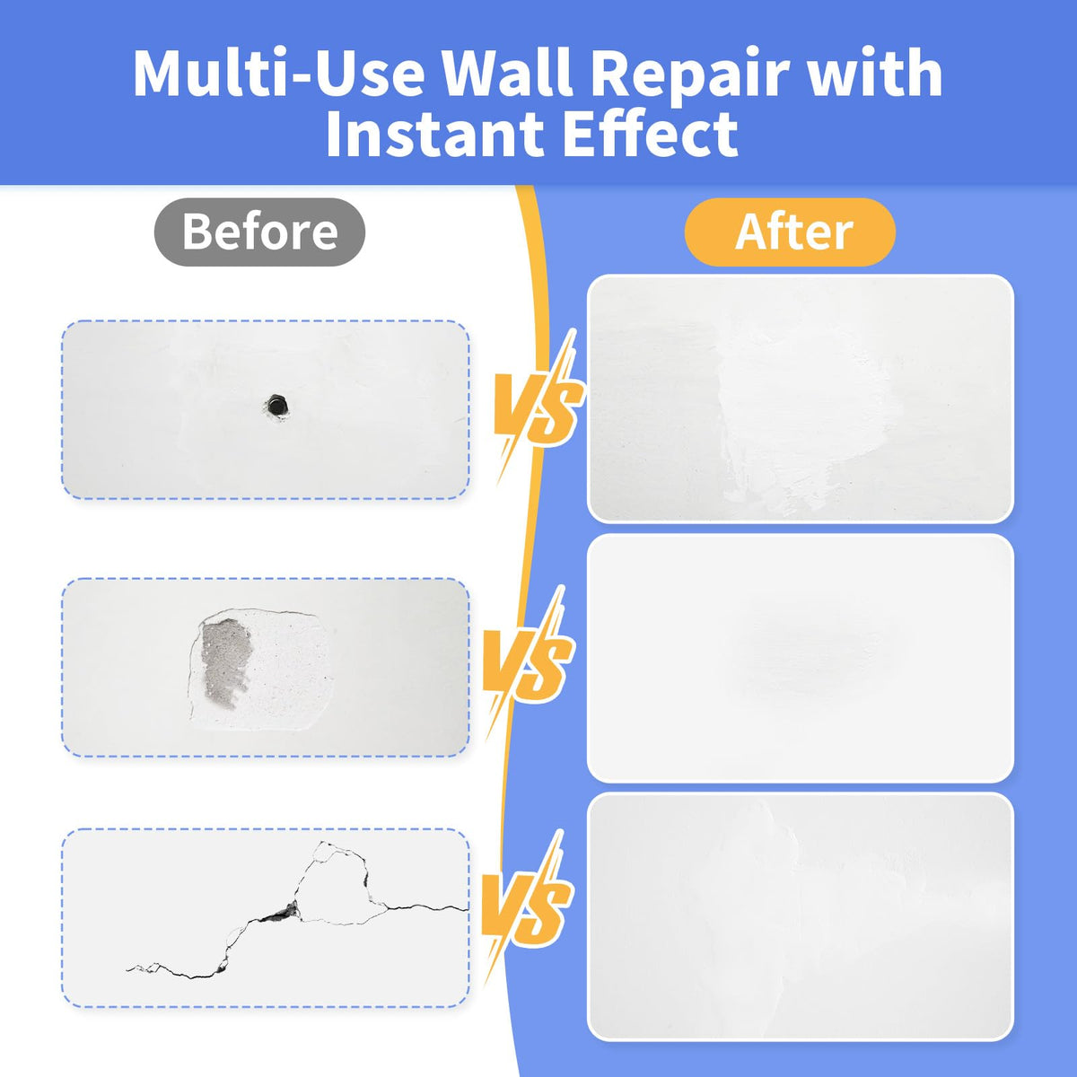 YKF drywall repair kit waterproof finish protects repairs over time.