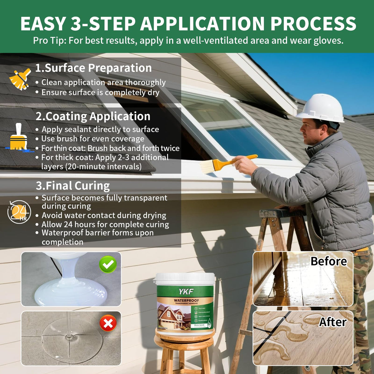 YKF bathroom edge sealant line demonstrates sealing gaps around fixtures.