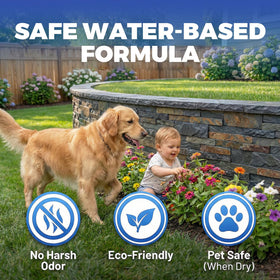 YKF water beading effect helps repel moisture on porous surfaces