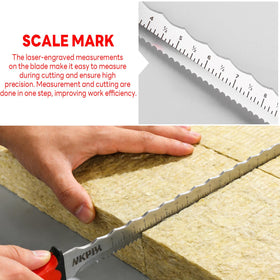 YKPIW insulation knife with double-sided serrated blade for versatile cuts
