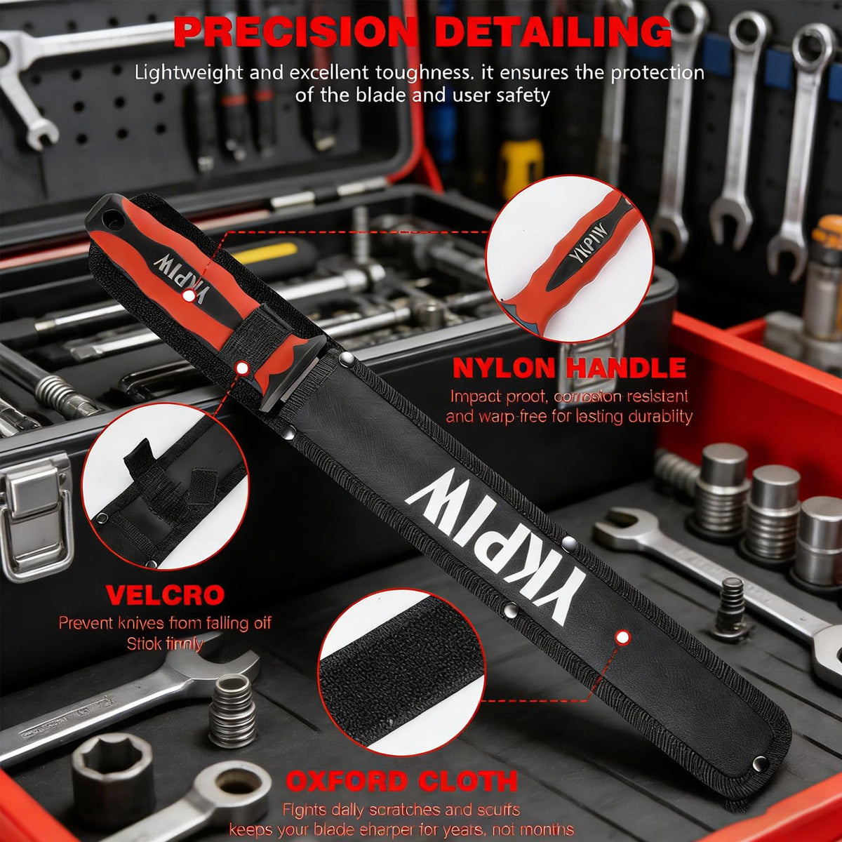 YKPIW insulation knife with nylon sheath for safe storage and transport