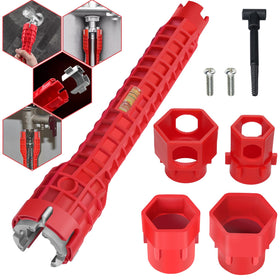 Ykwao 14-in-1 faucet wrench overview demonstrates versatile tool for quick faucet repairs.