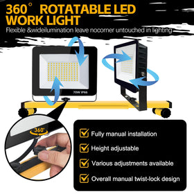 YKXJM light heads rotate 360 degrees for precise illumination