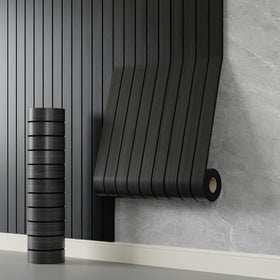 YLL YLL PVC slat wall panel wood-grain 3D texture enhances room depth