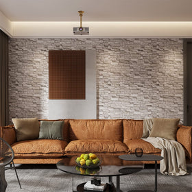 YLL YLL foam brick panel showcases a rock-like texture for living room accents.