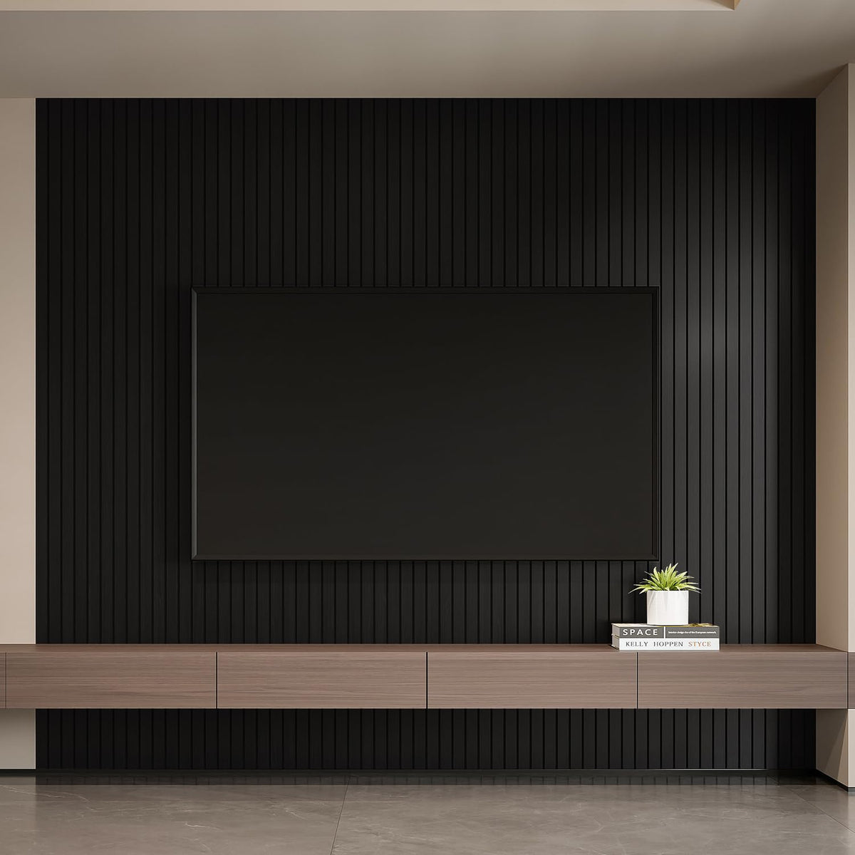 YLL YLL noise-reducing slat panel helps soften echoes in rooms.