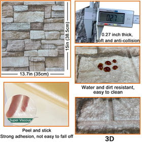 YLL YLL wall panel kit is easy to cut and stick for quick installation.