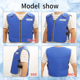 YLNEWWAYS cooling vest adjustable shoulder and side straps for a snug fit.