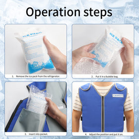 YLNEWWAYS bubble bags protect packs for comfortable cooling on demand.
