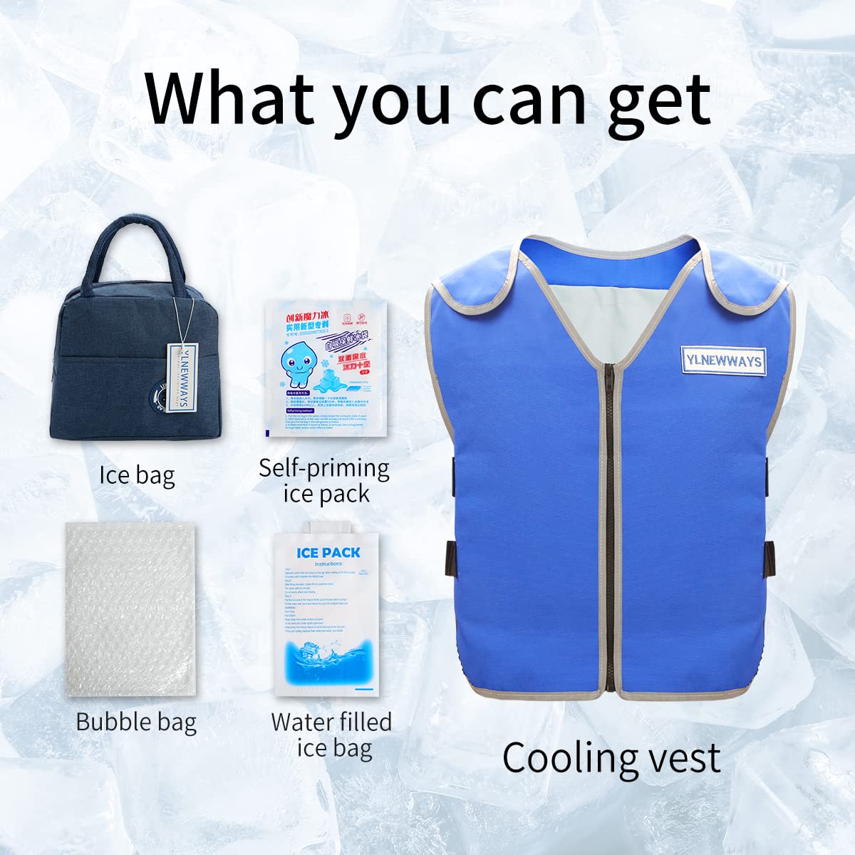 YLNEWWAYS extra thermal bag included to rotate ice packs all day.