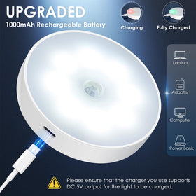 YLXS rechargeable magnetic closet light sticks easily to metal surfaces.