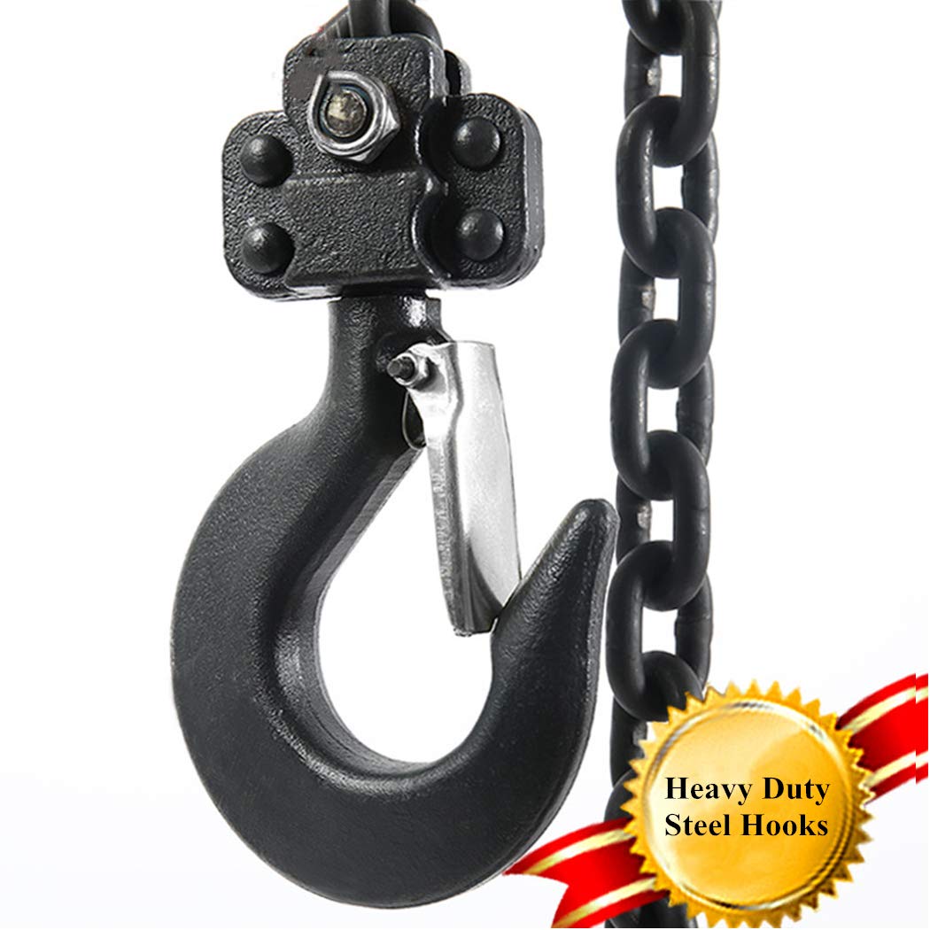 Ergonomic rubber grip on Ymachray hoist improves comfort during use