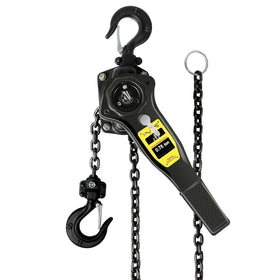 Ymachray manual lever hoist with 10 ft lift for heavy lifting on job sites