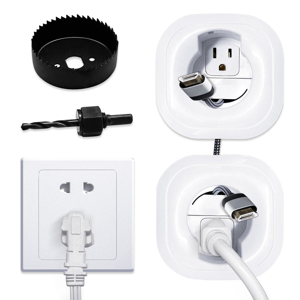 YMGN in-wall cable kit with hole saw attachment for easy installation.