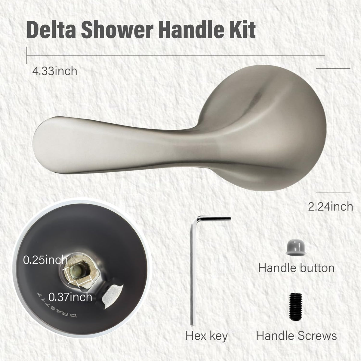 YMHOME delta shower handle installation demonstrates tool-free replacement