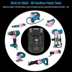 YMWLKJ DeWalt-to-Makita adapter internal contacts enable reliable power flow.