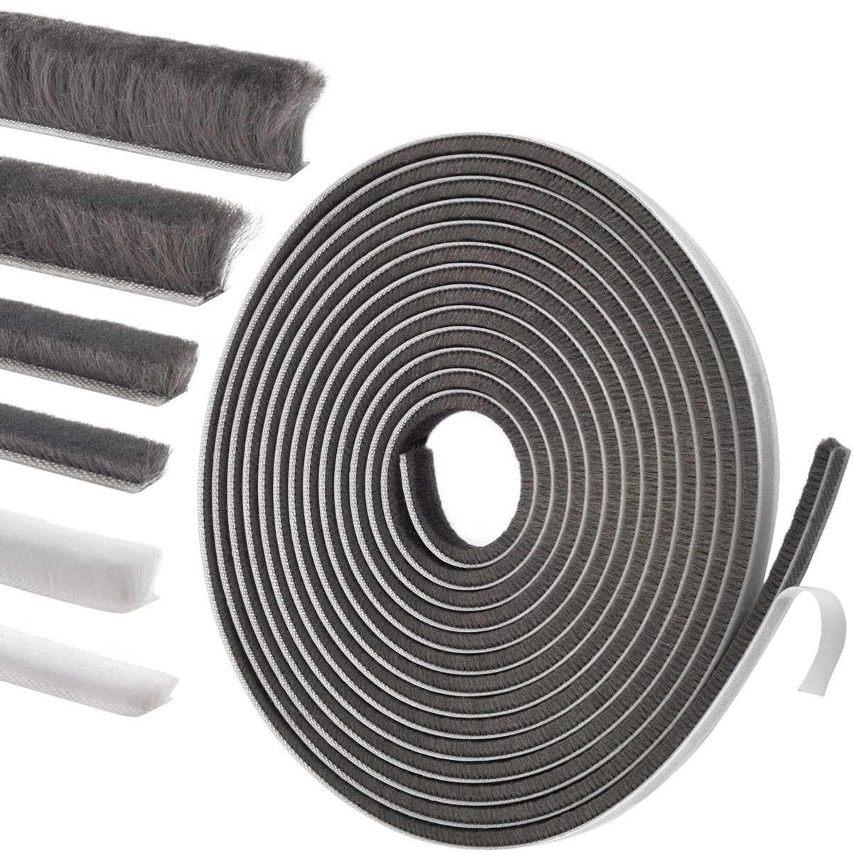 YOCCEK weather strip door seal close-up on adhesive backing for easy installation.