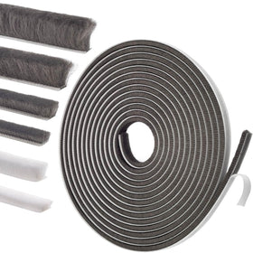 YOCCEK weather strip door seal close-up on adhesive backing for easy installation.