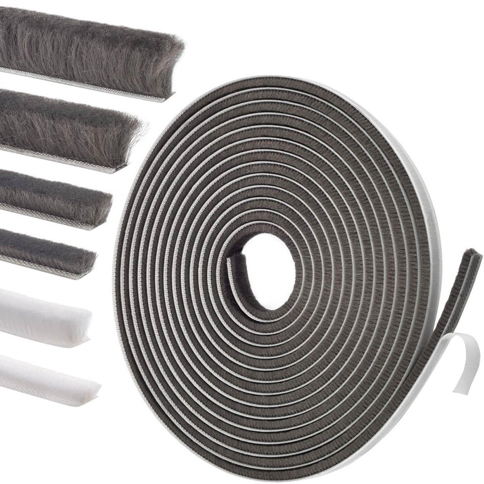 YOCCEK weather strip door seal close-up on adhesive backing for easy installation.