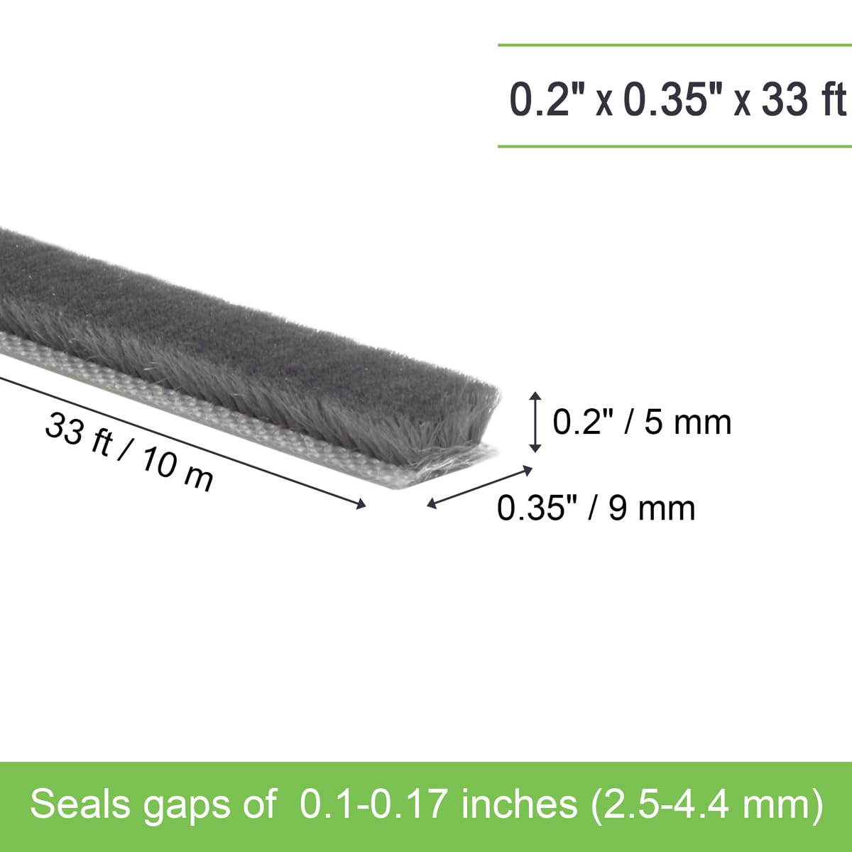 YOCCEK weather strip door seal on exterior door frame improving insulation.