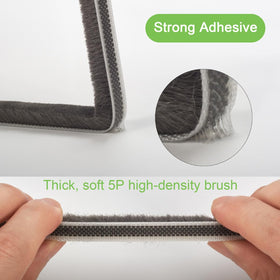 YOCCEK weather strip door seal sliding-door profile reducing drafts and moisture.