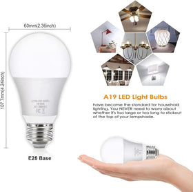 Yochoice A19 11W 5000K daylight for crisp rooms