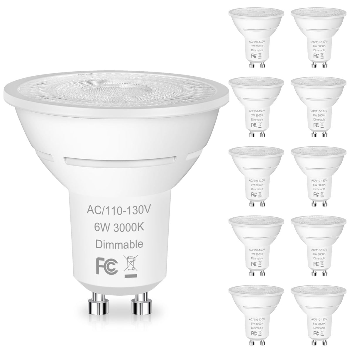 Yochoice dimmable MR16 LED bulb with 650lm and 90 CRI for vibrant, true colors.