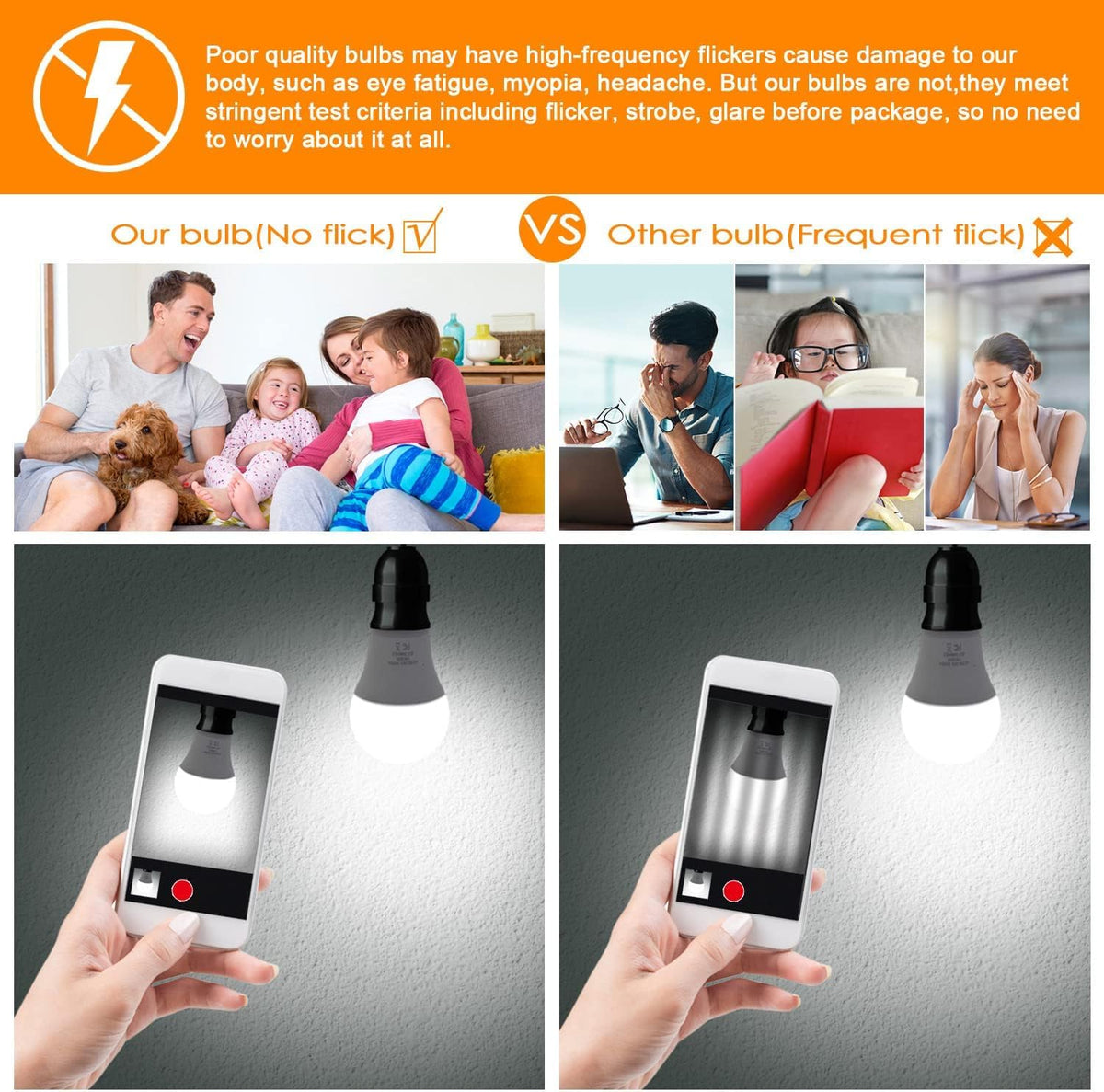 Yochoice E26 screw base enables easy installation