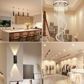 Yochoice quick-install GU10 bulbs fit standard fixtures with no rewiring needed.