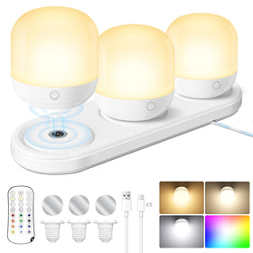 Yochoice rechargeable LED bulbs with remote control for effortless mood adjustment.