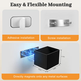Yochoice wireless magnetic mount easy installation on different walls.