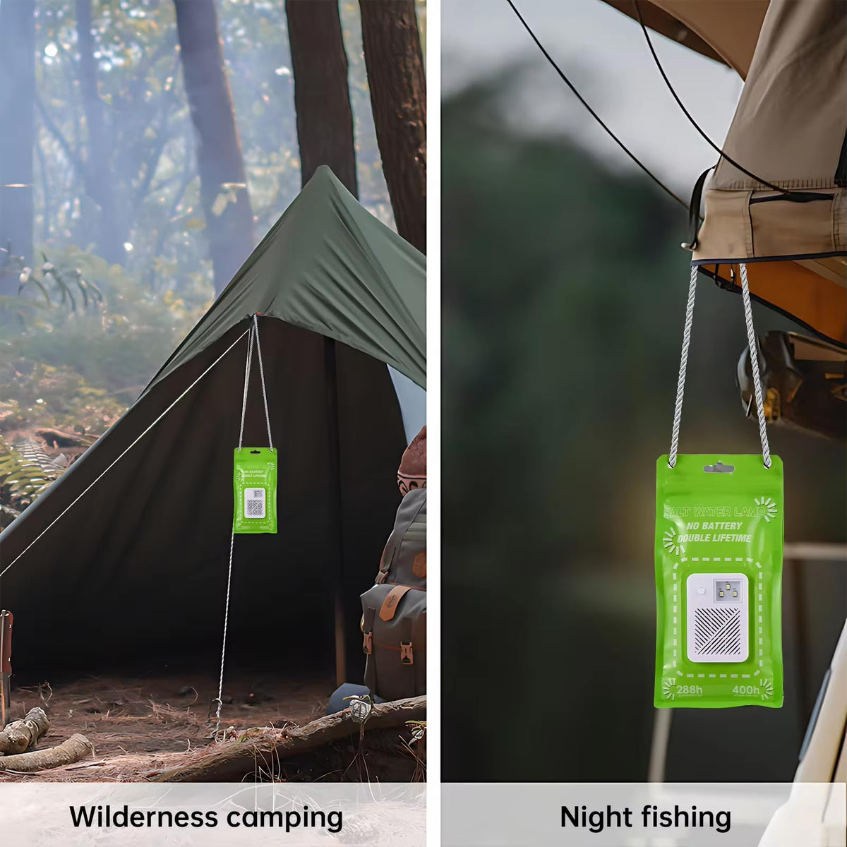 YOCNSPROT long-lasting brightness up to 288 hours in continuous mode.