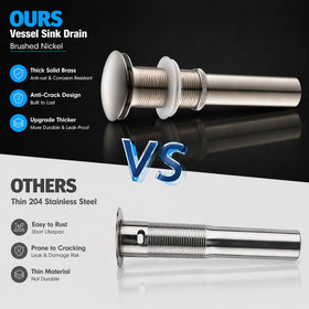 Yodel Faucet all-metal construction delivers lasting, rust-resistant performance