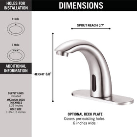 Yodel Faucet battery-powered or AC option offers flexible installation