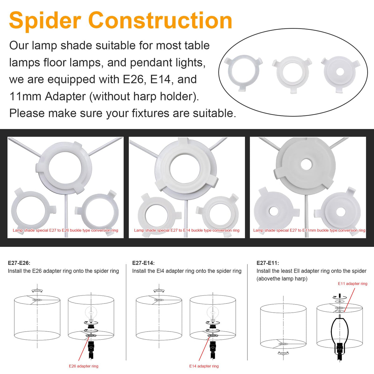 YoflowX lamp clip attachment shows simple installation around lamp harp