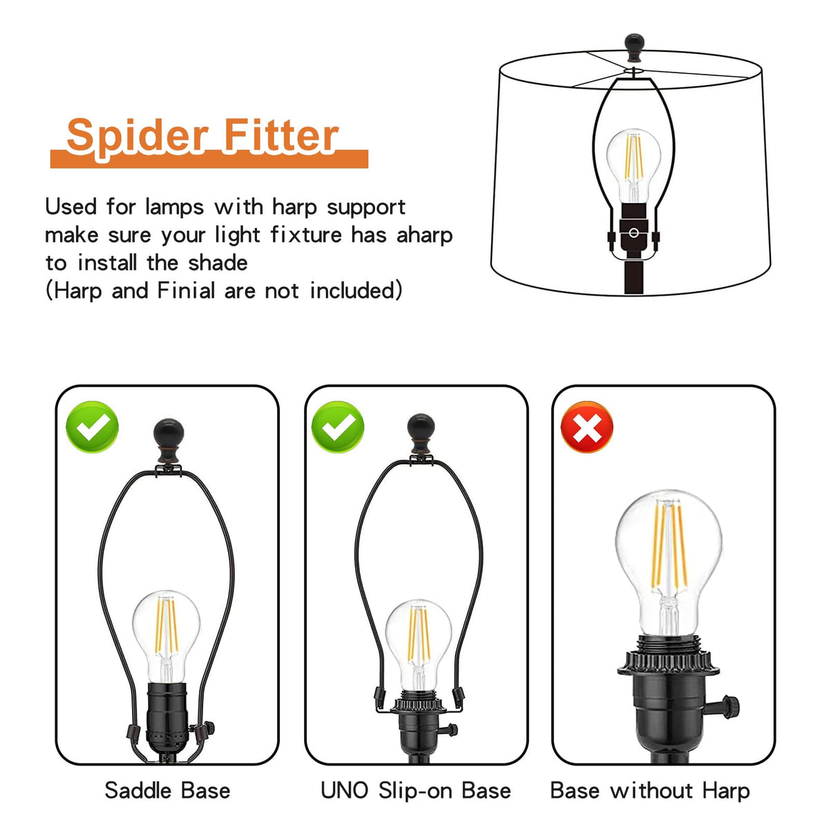 YoflowX compatible with table floor and bedside lamps for universal fit
