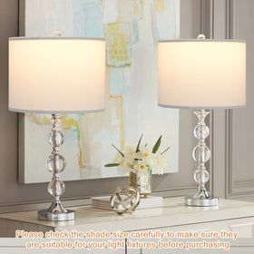 YoflowX linen-texture white lampshade easy to assemble for quick updates