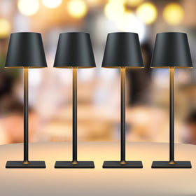 Yogaret cordless LED table lamp pack on table provides ambient dining light
