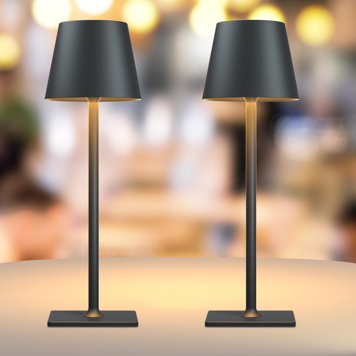 Yogaret cordless table lamp with 6000mAh battery for patio or desk use