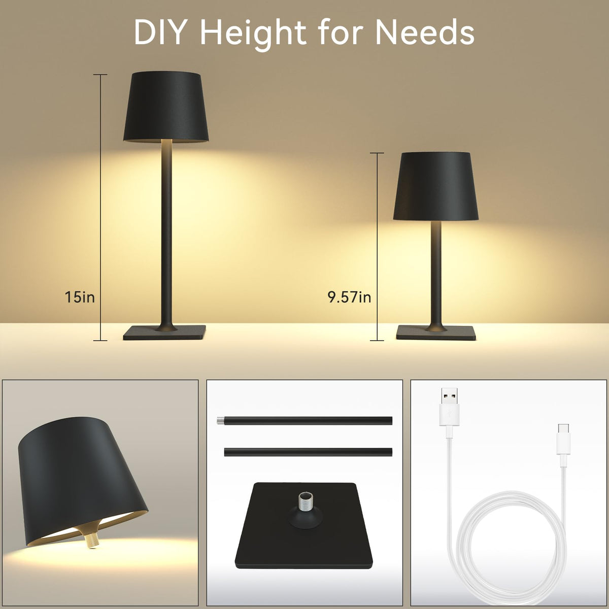 Yogaret IP65 waterproof table lamp built to withstand outdoor rain