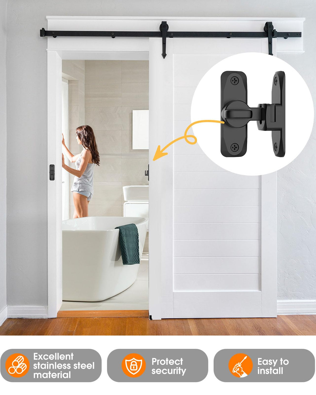 YogePote lock with 90-degree stops for stable positioning.