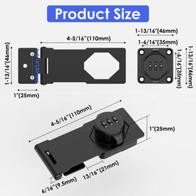 YogePote lock on barn door offers versatile mounting for left or right doors