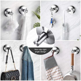 YOHOM hooks suitable for smooth, non-porous surfaces like glass and tile.