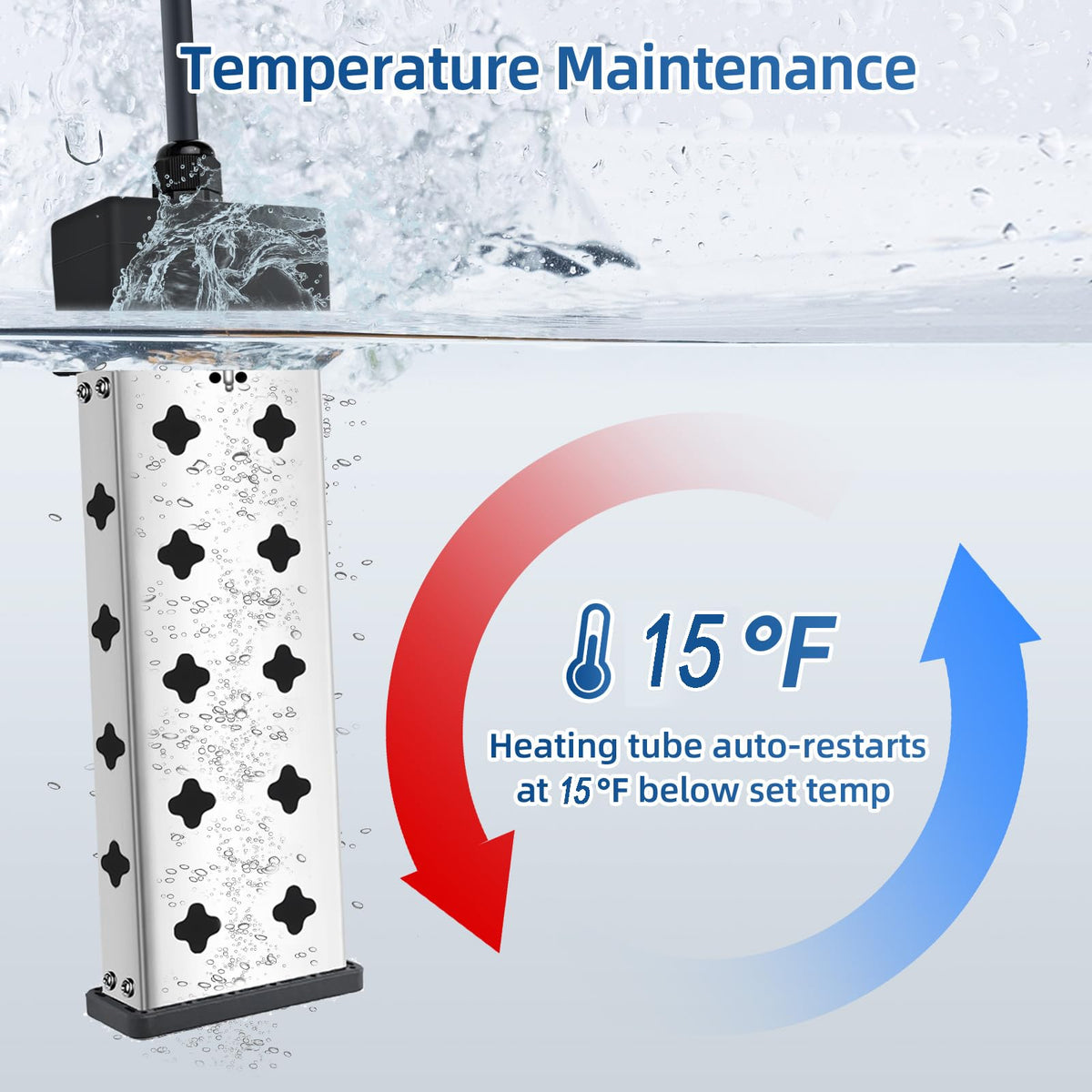 Yoisie immersion heater ideal for bucket use with controlled warmth.